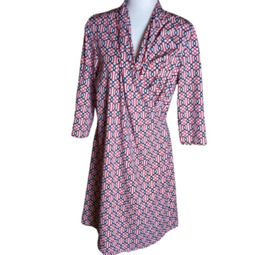 J. McLaughlin Panama Faux Wrap Shift Dress